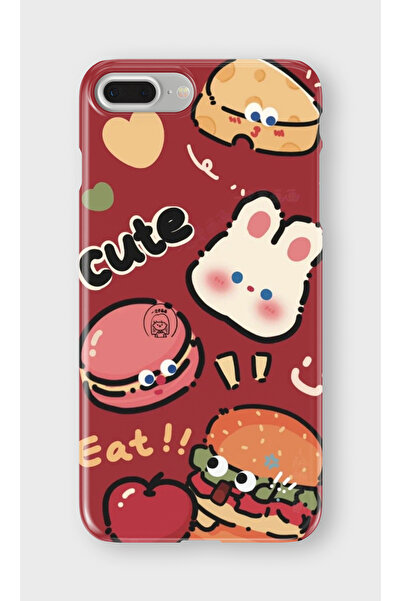 lelia حافظة هاتف شفافة مطبوعة متوافقة مع iPhone 6/6S Plus |   مجموعة سناك تون...