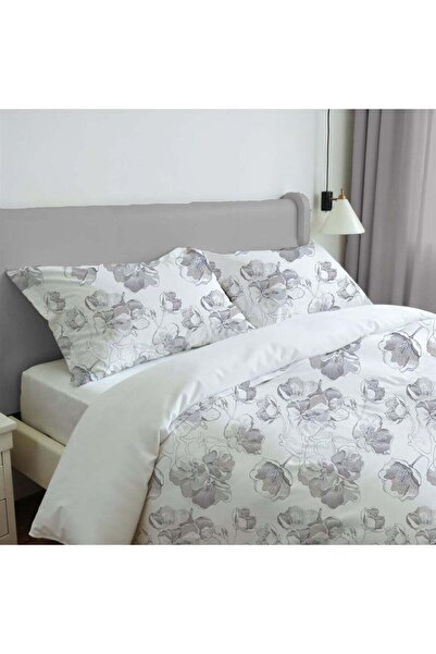 Generic Cottage 6pcs Lily Grey Design Microfiber Comforter Set