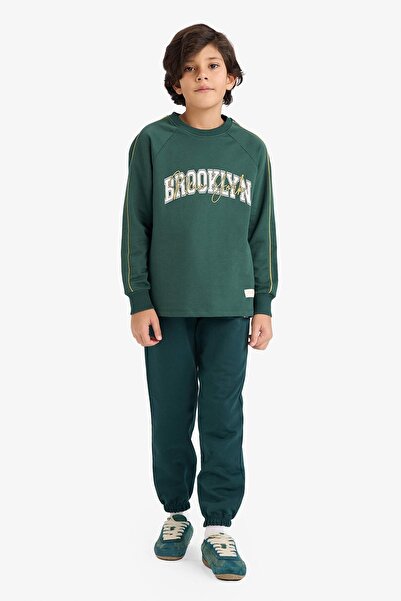 DeFacto Boy's Tracksuit Bottoms G6372A8/Gn536 D.Green