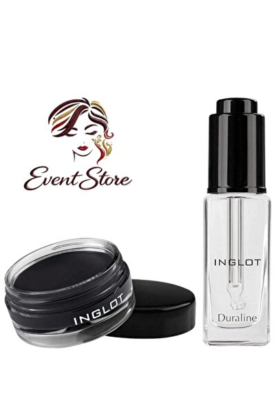 Inglot Cosmetics جل إنجلوت الأسود + قطرات إنجلوت