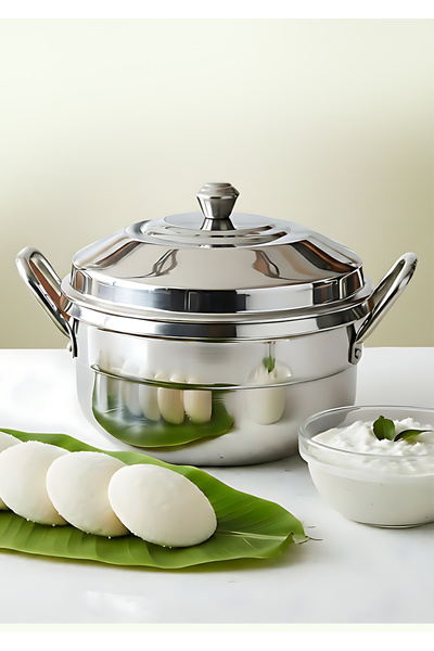 Bisbell BB1836 Polished Aluminium Idly Pan - 9 Cavity Traditional Idli Maker ...