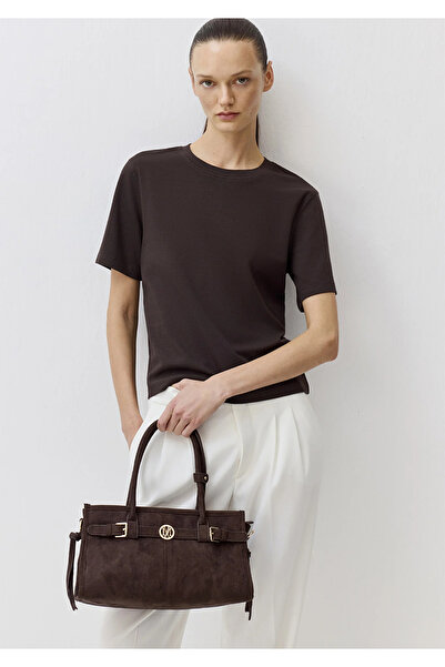 Mavi Edition Brown Basic Interlock T-Shirt Semi Slim Fit 1613588-71603