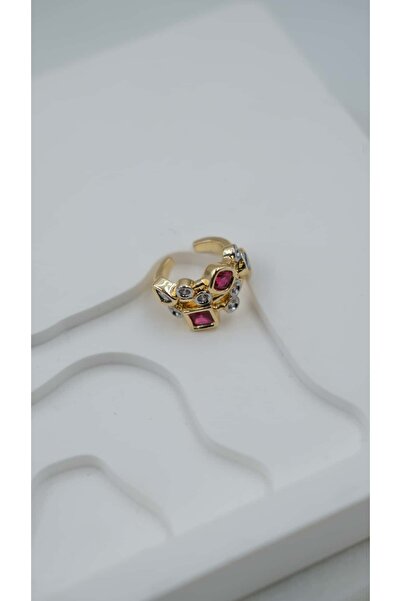 Jerie Gold Color Zircon Stone Earcuff Cartilage Earring