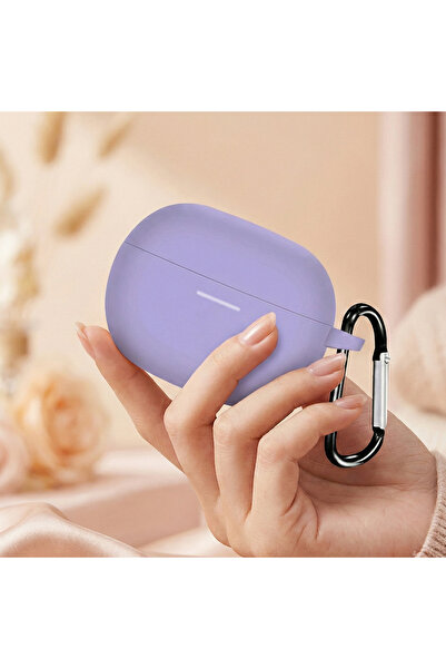 CaseOnn حافظة Redmi Buds 6 Pro مع حزام تعليق من السيليكون غير اللامع باللون ا...