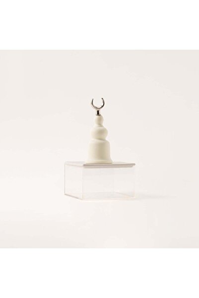 Generic Homez La Mesa White Acrylic Decorative Box with Silver Crescent