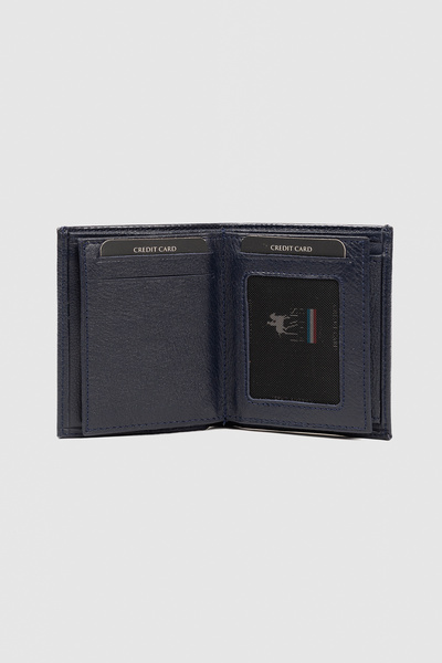 Zeynsa Genuine Leather Handy Black Men's Wallet with Large Card Holders