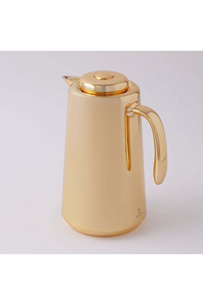 Generic Dallaty Plastic Vacuum Flask With Acrylic Handle, Gold 1L