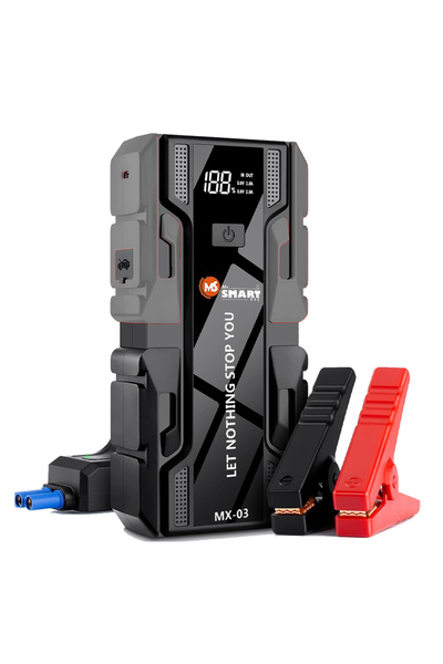 MR.SMART F.T.C Jump Starter, 10000mAh, 12V Battery Booster with LED Light, Ty...