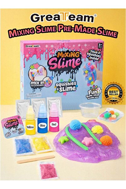 Greateam مجموعة سلايم جاهزة للتلوين للأطفال من عمر 3 سنوات فما فوق