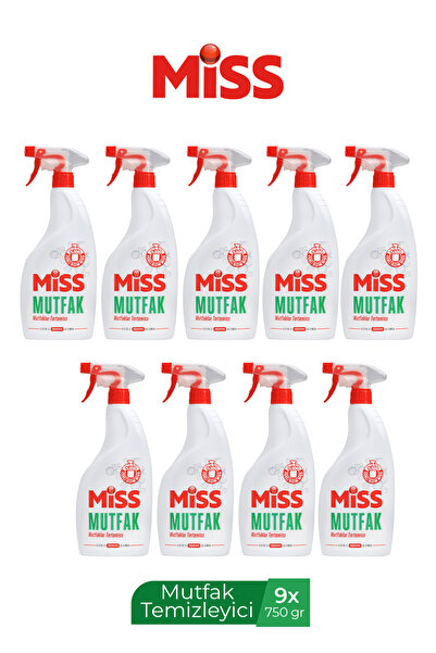 Miss MUTFAK TEMİZLEYİCİ SPREYLİ 750 ML X9