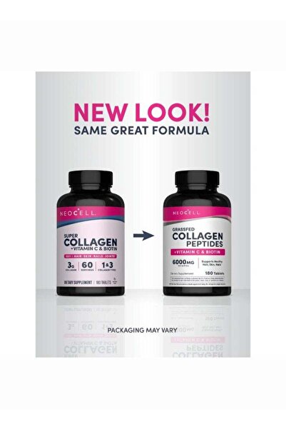 Neocell Super Collagen C Plus Biotin 180 Tabs