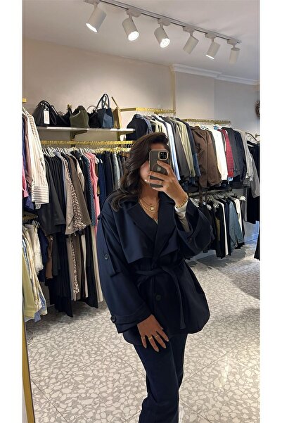 MU&ME BOUTİQUE سترة ترنش قصيرة