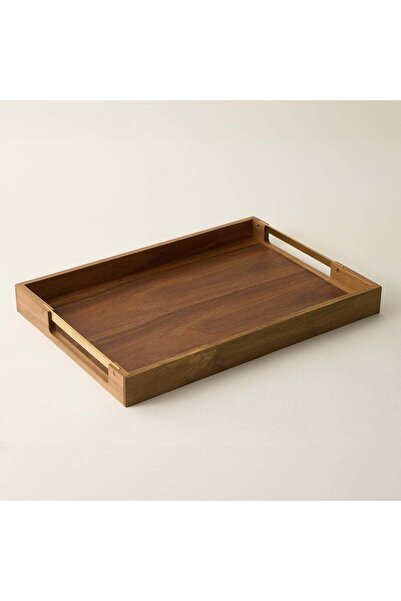 Generic Dallaty rectangular wood tray with handle