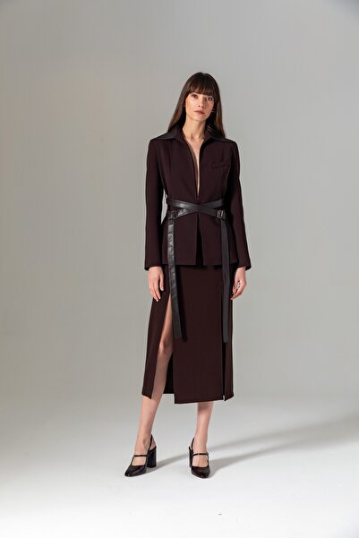 Berr-ın BERRİN KAHVE BLAZER CEKET