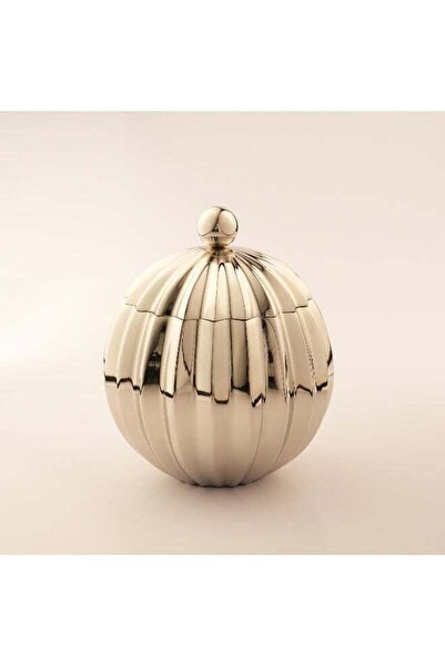 Generic La Mesa Metal Jar Nickel Plated 19*19*22Cm, Silver