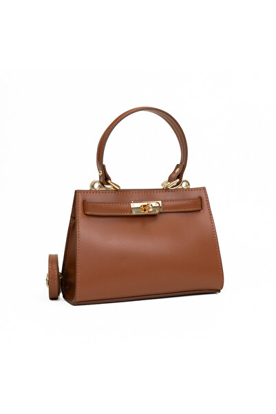 Posete Fagaras Gloria Leather Purse - Cognac, Casual Bag Made of Genuine Leat...