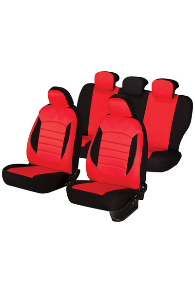 SMARTIC Smartic® car seat cover set, Urban, 11 pieces, airbag compatible, 3 l...