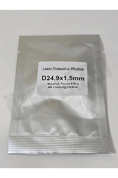ÖZER LAZER D24.9X1.5mm Lazer Üst Koruma Camı