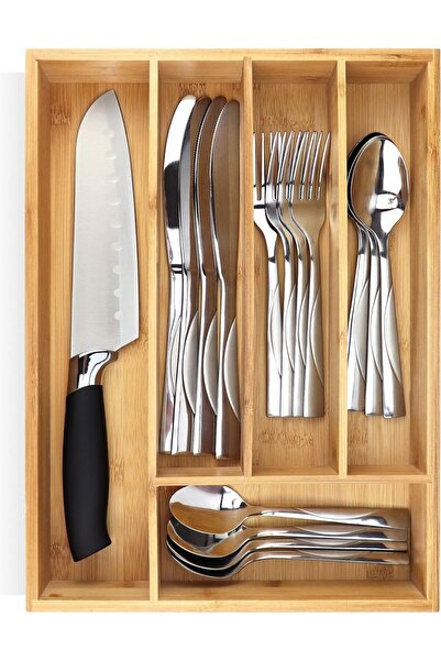 Generic 5 Grid Kitchen Drawer Organizer – Cutlery Organizer & Utensil Tray