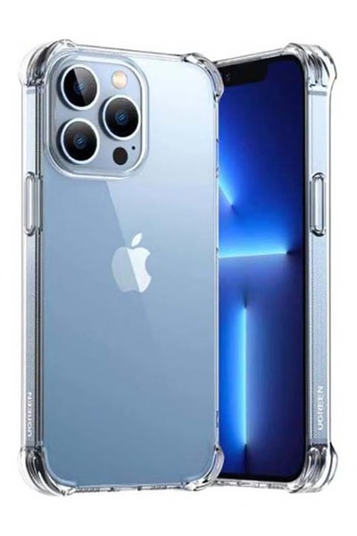 Primo Plus جراب واقٍ من البولي يوريثان لهاتف آيفون 13 برو (شفاف)