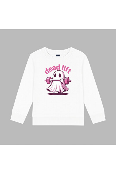 BLITZIST Hanorac cu 3 fire, imprimat cu design Dead Lift Ghost, pentru sală d...