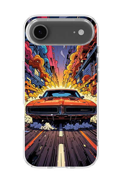 lelia غطاء هاتف شفاف مطبوع متوافق مع آيفون 17 إير |   مجموعة المنتجات: TurboL...