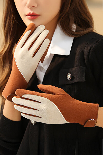 EFAYN.RO Women's gloves, elegant duo model, adjustable velcro fastening, univ...