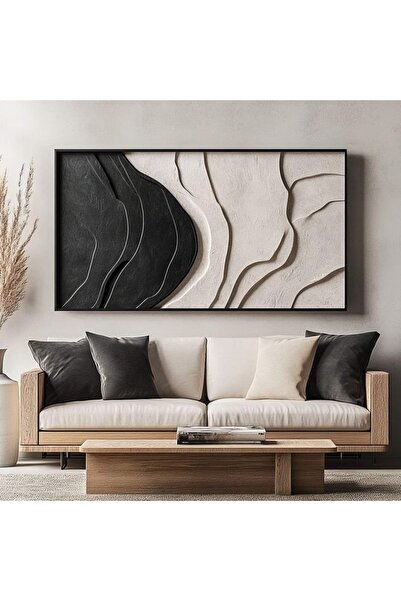 ASTRA STUDIO Dokulu Tablo 3 Boyutlu Tablo Alçı Tablo İskandinav Tablo Minimal...