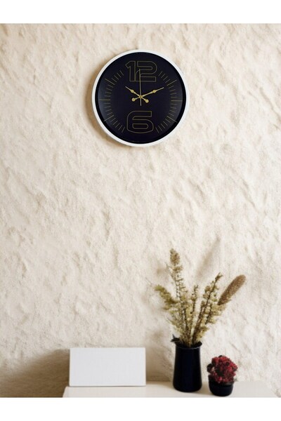 Leyaton 36 cm White Decorative Stylish Wall Clock Lwlhm-Rsyt34