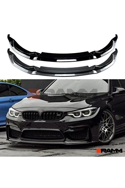 RAMM BMW M3 M4 F80 F81 F82 F83 Ön Lip Parlak Karbon