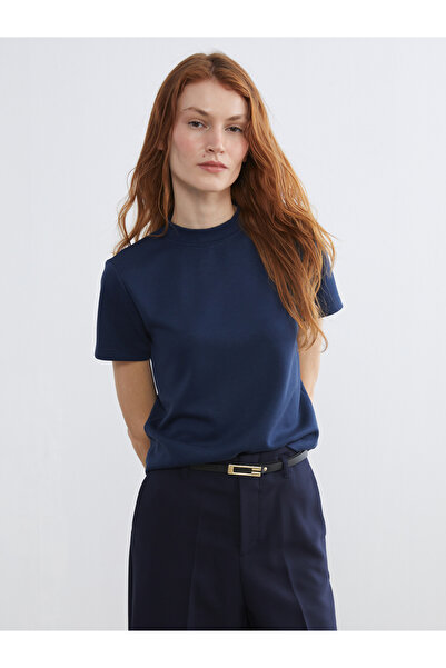 LC Waikiki طاقم الرقبة تي شيرت المرأة