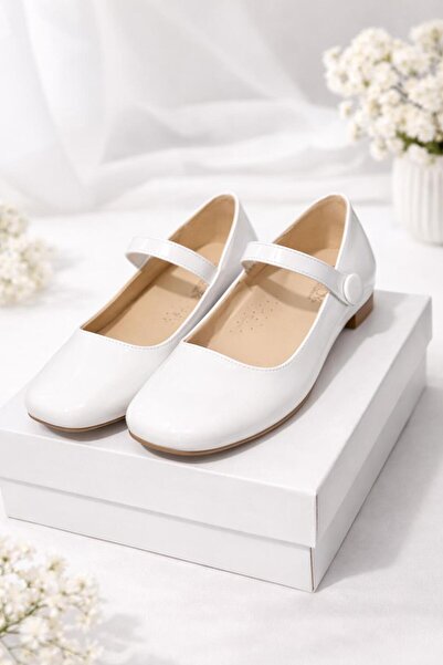 CHATON Balerini plati, mărimile 31-35 - ALBI