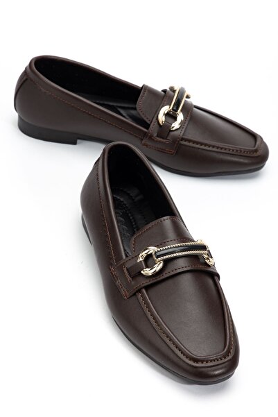 Hayalimdeki Ayakkabı Balerini ortopedici ușori pentru femei, maro amar, cu de...