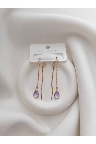 Minne Jewelry-Accessory Chain Dangle Earrings - Beaded Colorful Dangle Earrin...