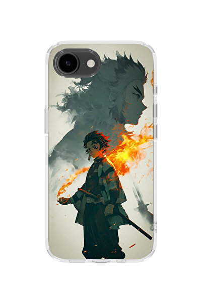 lelia غطاء هاتف شفاف مطبوع متوافق مع آيفون 16e |   المجموعة: دفتر رسم AnimeSoul