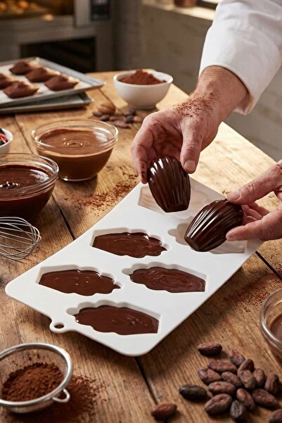 PASTRY PLANET قالب شوكولاتة سيليكون مادلين