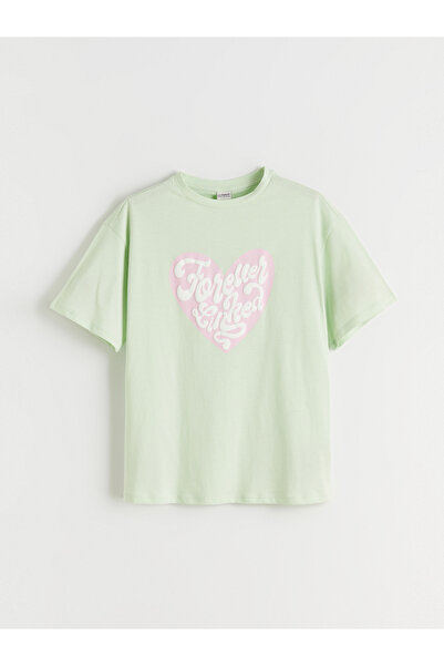 LC Waikiki Tricou cu guler rotund pentru fete