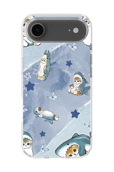 lelia غطاء هاتف شفاف مطبوع متوافق مع آيفون 17 إير |   مجموعة الحيوانات اللطيفة