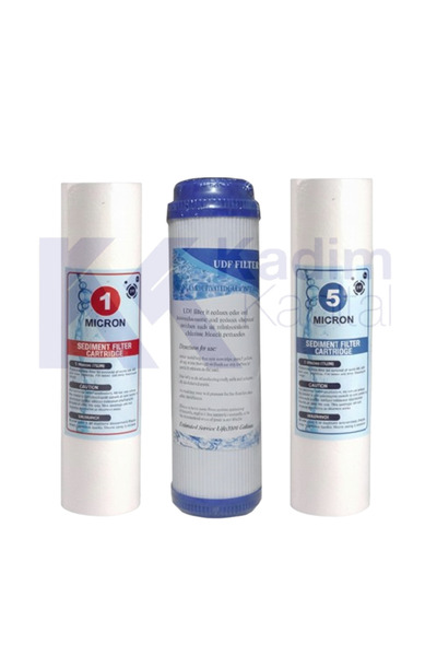 Kadim Kapital Su Arıtma Filtresi – İhlas Aura Cebilon Compact 101 MC 3’lü Set...