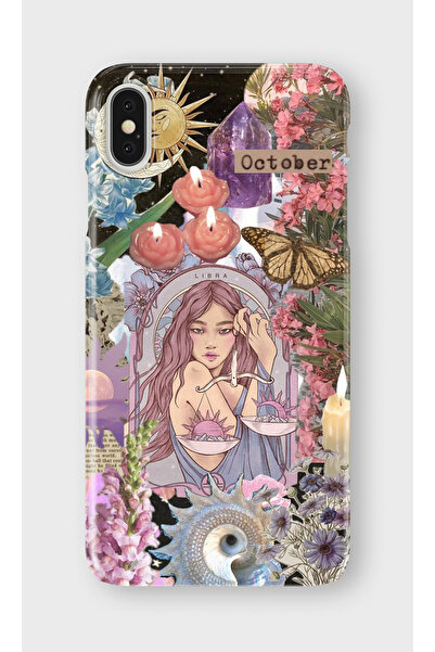 lelia حافظة هاتف شفافة مطبوعة متوافقة مع iPhone XS Max |   مجموعة: زودياك ميو...