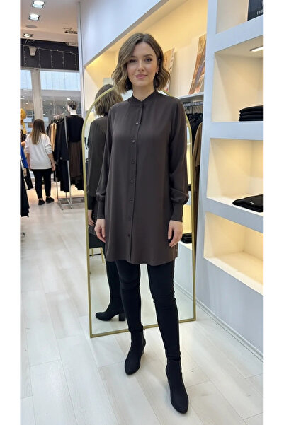 Invee Elsa Gömlek kahve 7221