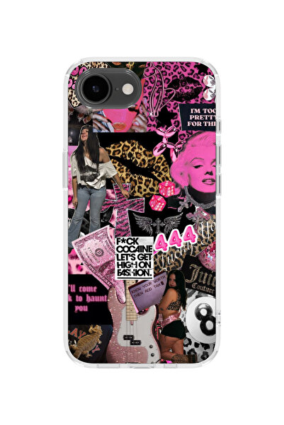 lelia غطاء هاتف شفاف مطبوع متوافق مع آيفون 16e |   مجموعة كروماتيكا أورا