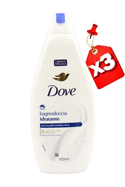 Dove SHOWER GEL 750ML Moisturizing X3