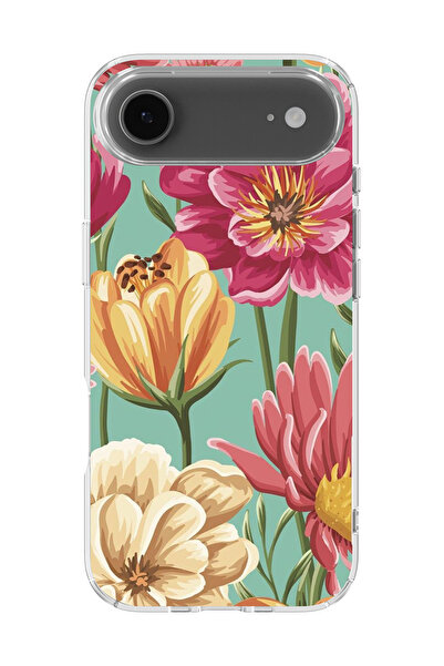 lelia غطاء هاتف شفاف مطبوع متوافق مع آيفون 17 إير |   مجموعة فلورالوكس بوتانيكا