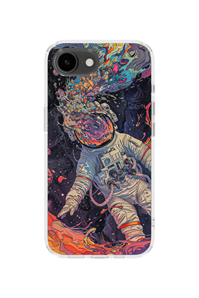 lelia غطاء هاتف شفاف مطبوع متوافق مع آيفون 16e |   مجموعة كوزميك وِسبر سكاي سيت