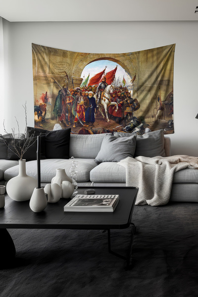 Moud's Fatih Sultan Mehmet's Conquest of Istanbul Patterned Wall Covering Wal...