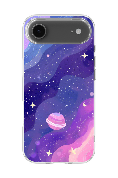 lelia غطاء هاتف شفاف مطبوع متوافق مع آيفون 17 إير |   مجموعة كوزميك وِسبر سكا...