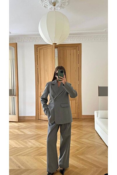 JaMolls Double Button Detail Double Breasted Lapel Premium Quality Blazer Jac...