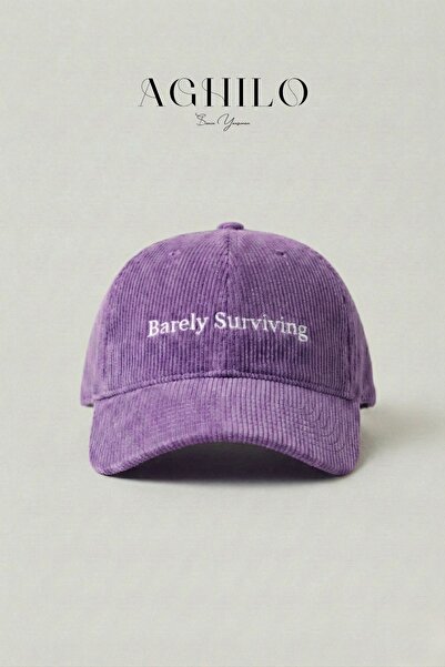 Aghilo Velvet Kep Hat – Barely Surviving / Barely Making It Embroidered |   U...