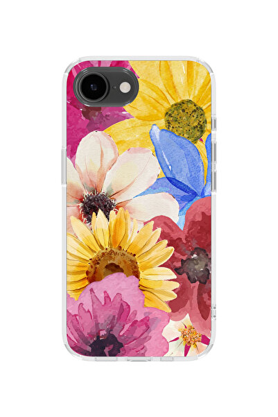 lelia غطاء هاتف شفاف مطبوع متوافق مع آيفون 16e |   مجموعة فلورالوكس بوتانيكا